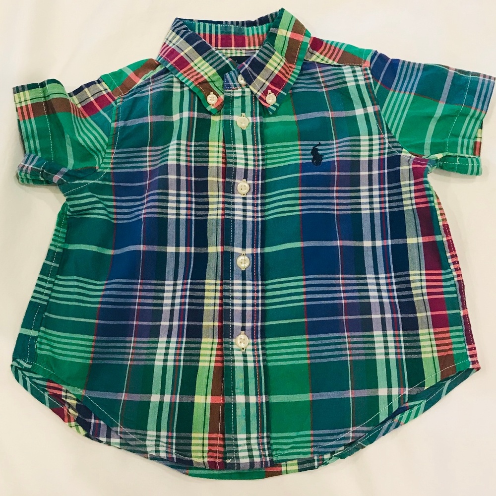 Polo Boy's Plaid Button Up